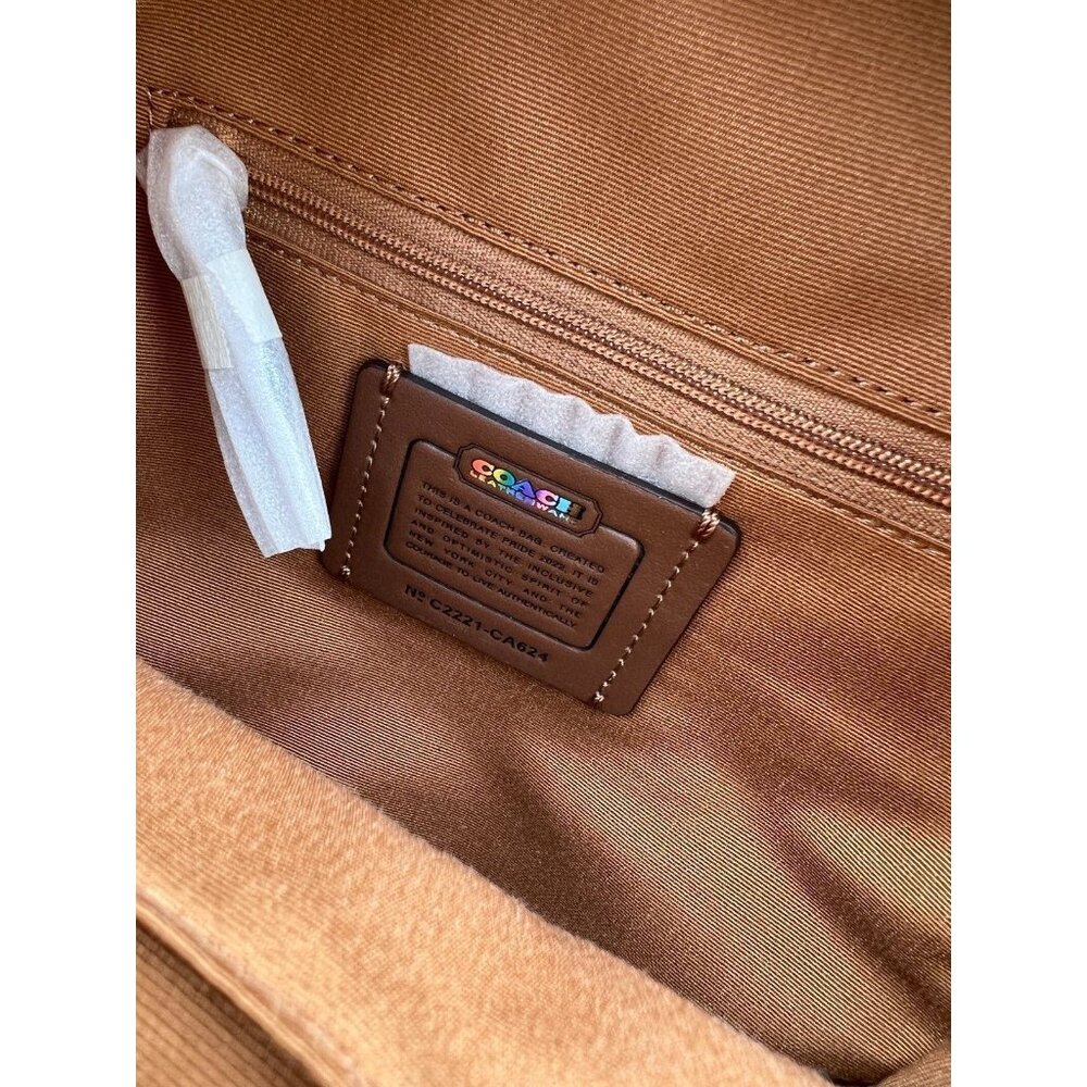 Coach Backpack Mini Court With Rainbow Coach - Picture 10 of 10